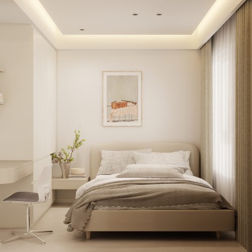 Woodlands Urban Ville 2-Room  Area 2 Design A (Kitchen, Master Bedroom, and Bathroom Cabinets)