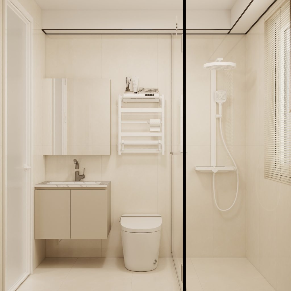 Woodlands Urban Ville 2-Room  Area 2 Design A (Kitchen, Master Bedroom, and Bathroom Cabinets)