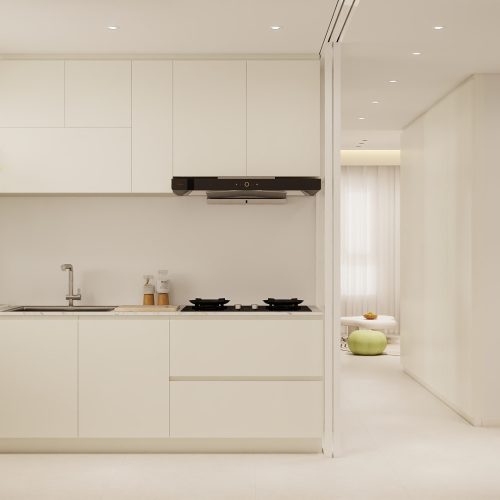 Woodlands Urban Ville 2-Room  Area 2 Design A (Kitchen, Master Bedroom, and Bathroom Cabinets)