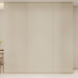 Feature wall tic-tac door in laminated finishing