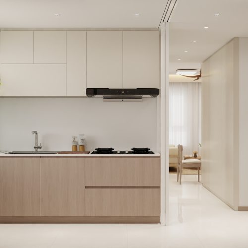 Woodlands Urban Ville 2-Room  Area 2 Design B (Kitchen, Master Bedroom, and Bathroom Cabinets)