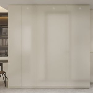Feature wall tac-tac door in laminated finishing