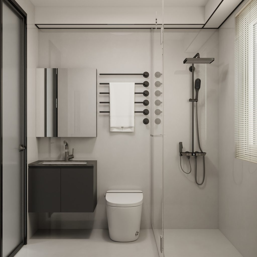 Woodlands Urban Ville 2-Room  Area 2 Design C (Kitchen, Master Bedroom, and Bathroom Cabinets)