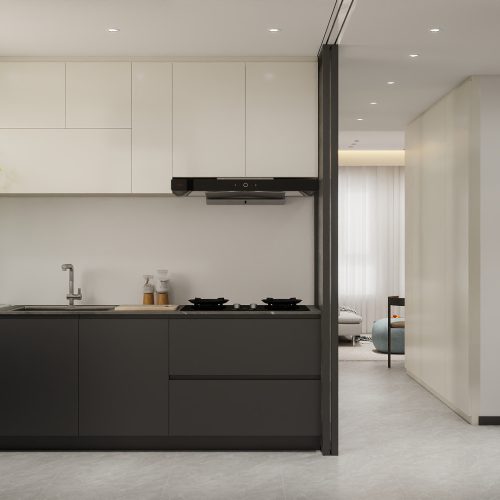 Woodlands Urban Ville 2-Room  Area 2 Design C (Kitchen, Master Bedroom, and Bathroom Cabinets)