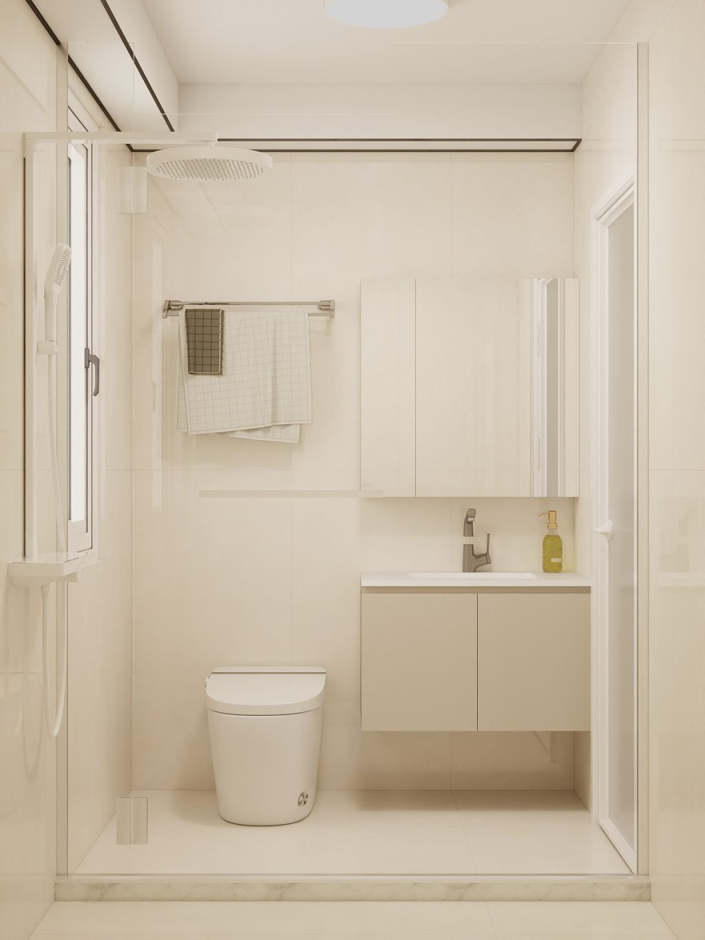 Common Bathroom Top & Bottom Cabinets (5 feet)