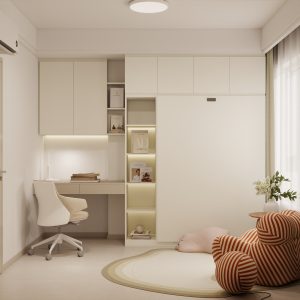 Bedroom 2 Space Saving Beds with Casement Wardrobe  (10.5  feet)