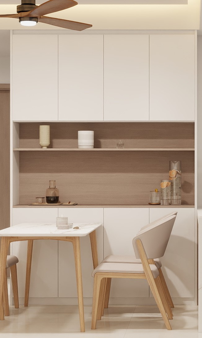 Dining Full Height Storage & Display cabinet  (5.5 feet)