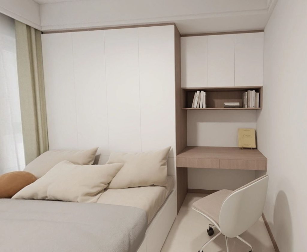 Bedroom 1 bedTatami Platform Bed with Casement Wardrobe (16 feet)