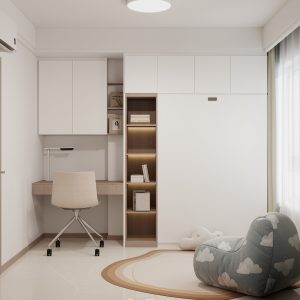 Bedroom 2 Space Saving Beds with Casement Wardrobe  (10.5  feet)