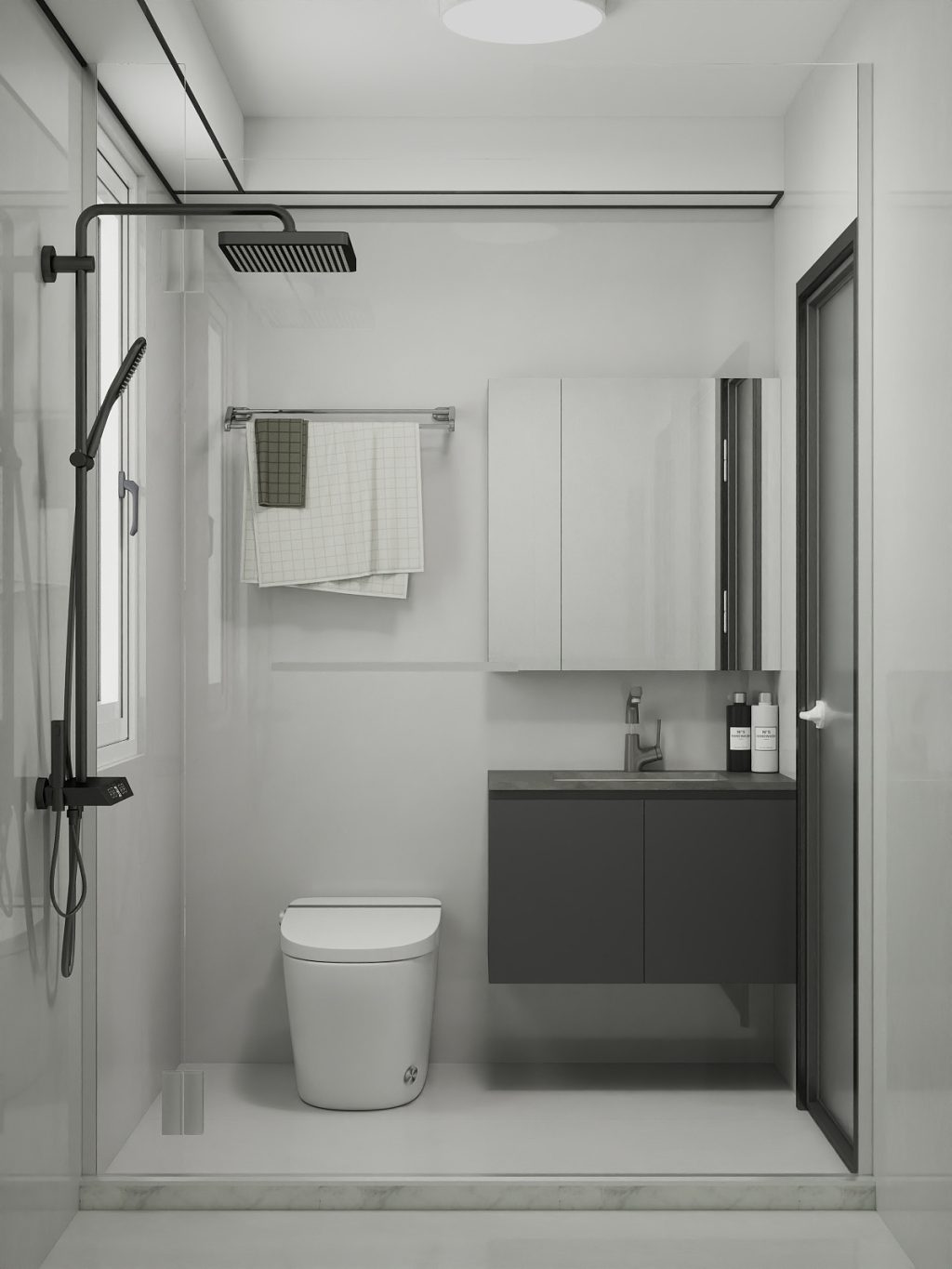 Common Bathroom Top & Bottom Cabinets (5 feet)