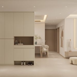 Foyer Full Height Shoes Cabinet  (4.5 feet)