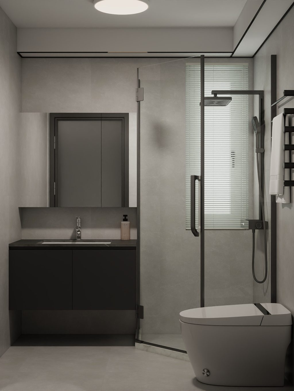Common Bathroom Top & Bottom Cabinets (5 feet)
