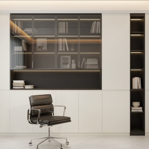 Studying Room full height Cabinet & Top hung Cabinet with Study table  (13 feet)