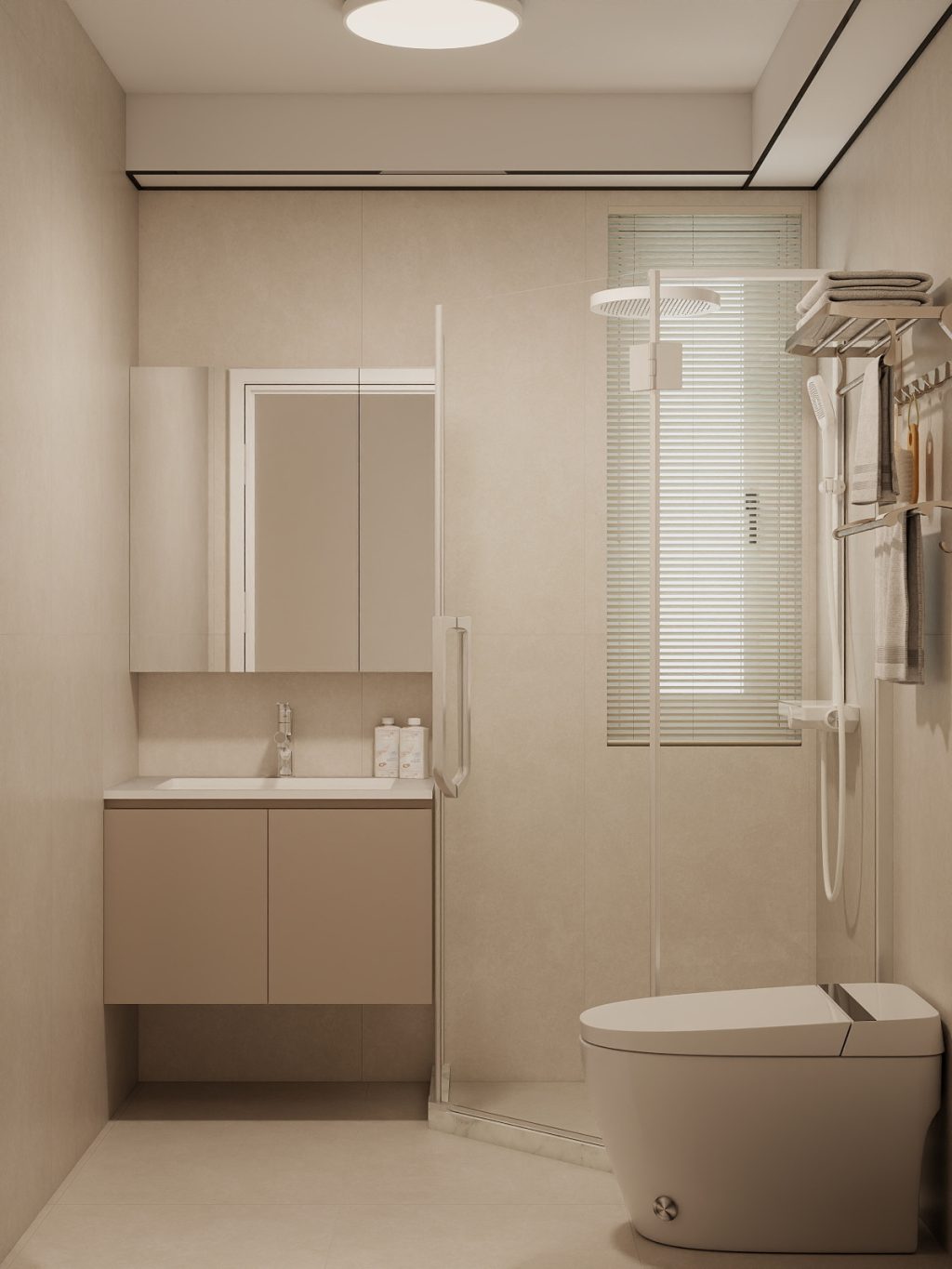 Common Bathroom Top & Bottom Cabinets (5 feet)