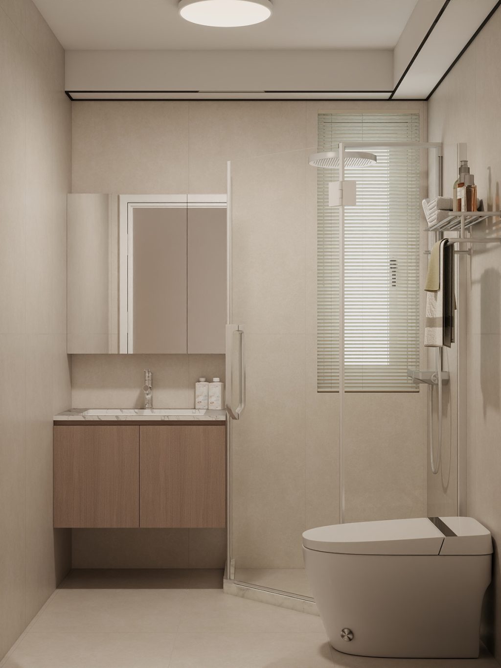 Common Bathroom Top & Bottom Cabinets (5 feet)