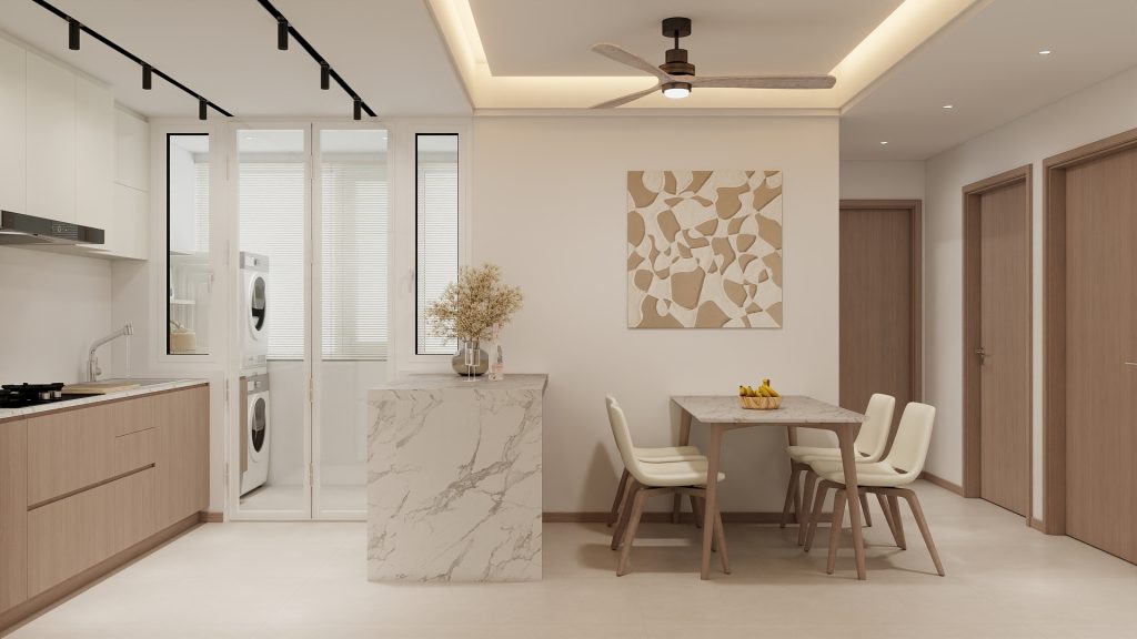 Sintered Stone Island Dining Table  (5 feet)