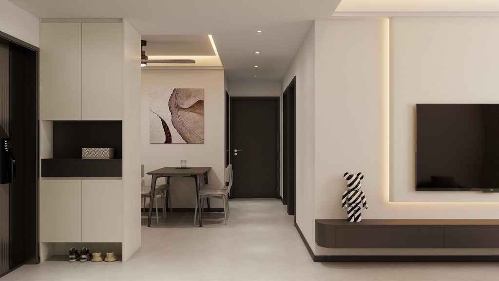 Foyer Full Height Shoes Cabinet  (2.5 feet)