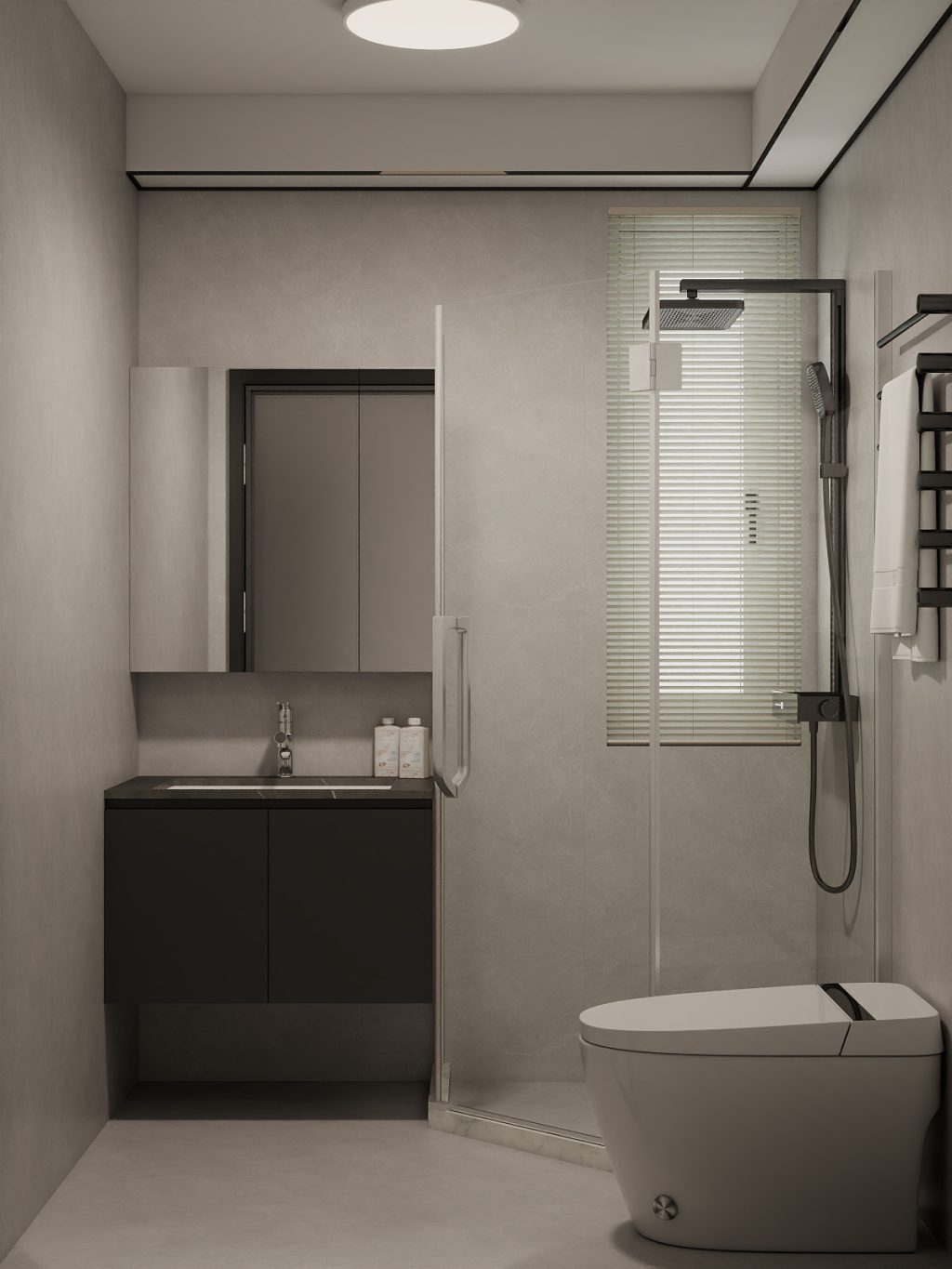 Common Bathroom Top & Bottom Cabinets (5 feet)