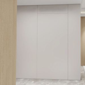 Feature wall tic-tac door in laminated finishing