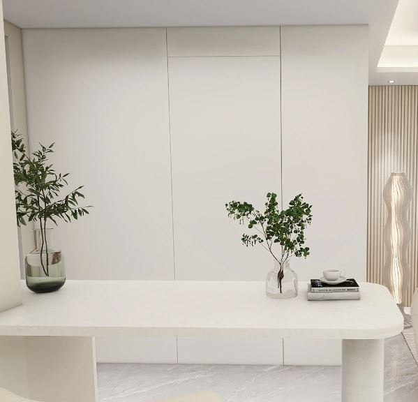 Feature wall tic-tac door in laminated finishing