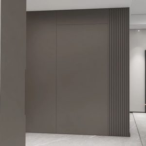 Feature wall tic-tac door in laminated finishing