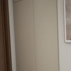 Feature wall tic-tac door in laminated finishing