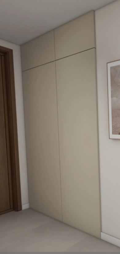 Feature wall tic-tac door in laminated finishing