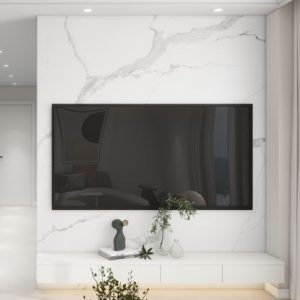 Living Suspended Tv Console with LED light  (7 feet)