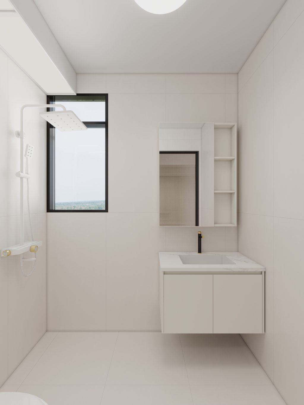 Common Bathroom Top & Bottom Cabinets (5 feet)
