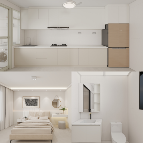 Pasir Ris Costa Grove 5-Room  Design A (Kitchen, Master Bedroom, and Bathroom Cabinets)