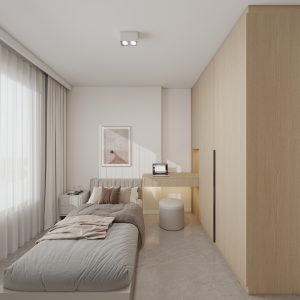 Bedroom 1 Casement Wardrobe (8.5 feet)
