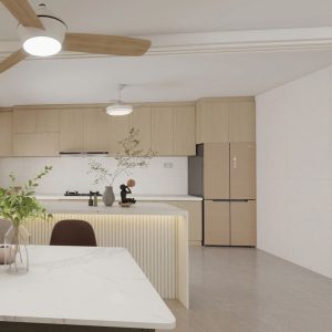 Kitchen Island with Sintered Stone (10.5 feet)