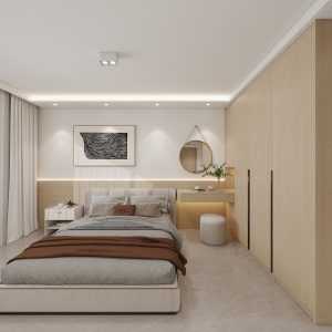 Master Bedroom Bedhead with LED light