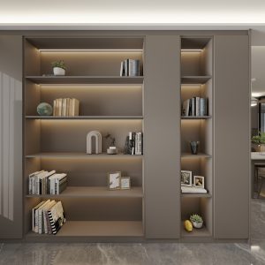 Study Room Display Cabinet with Study Table  (9.5 feet)
