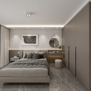 Master Bedroom Bedhead with LED light