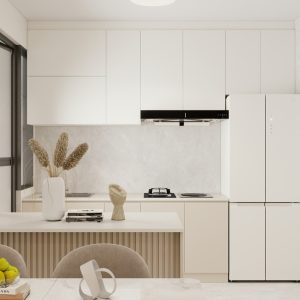 Kitchen Island with Sintered Stone  (5 feet)