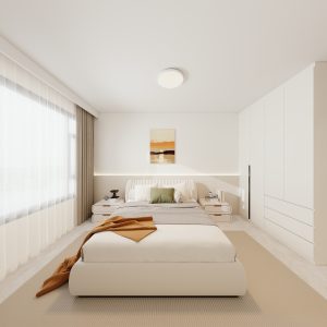 Master Bedroom Bedhead with LED light