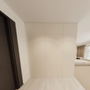 Feature Wall of Bomb Shelter with Tic-Tac Door
