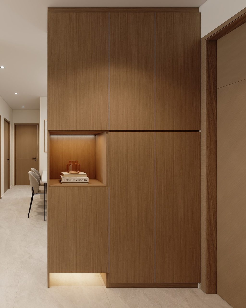Foyer Full Height Shoes Cabinet  (4.5 feet)