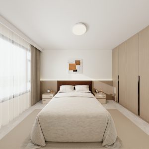 Master Bedroom Bedhead with LED light