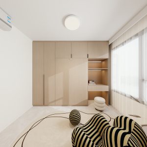 Bedroom 2 Casement Wardrobe  (9.5  feet)