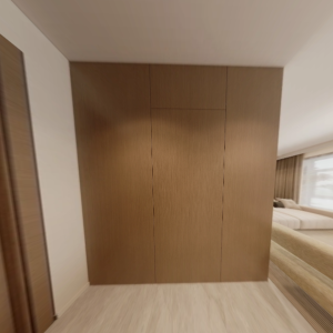 Feature Wall of Bomb Shelter with Tic-Tac Door