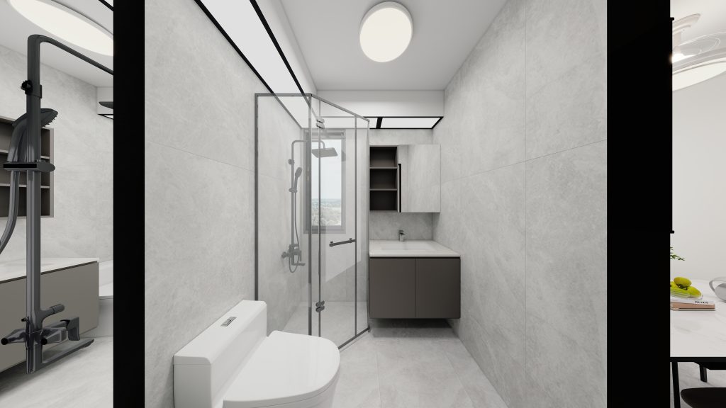 Common Bathroom Top & Bottom Cabinets (5 feet)