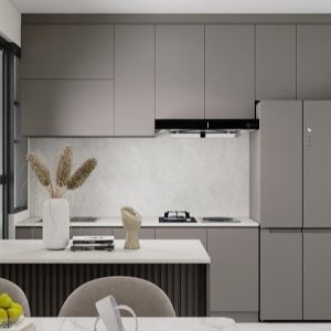 Kitchen Island with Sintered Stone  (5 feet)