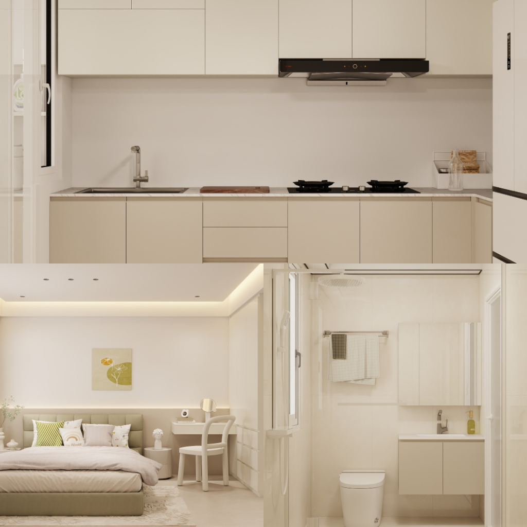 MacPherson Weave 4-Room Design A (Kitchen, Master Bedroom, and Bathroom Cabinets)