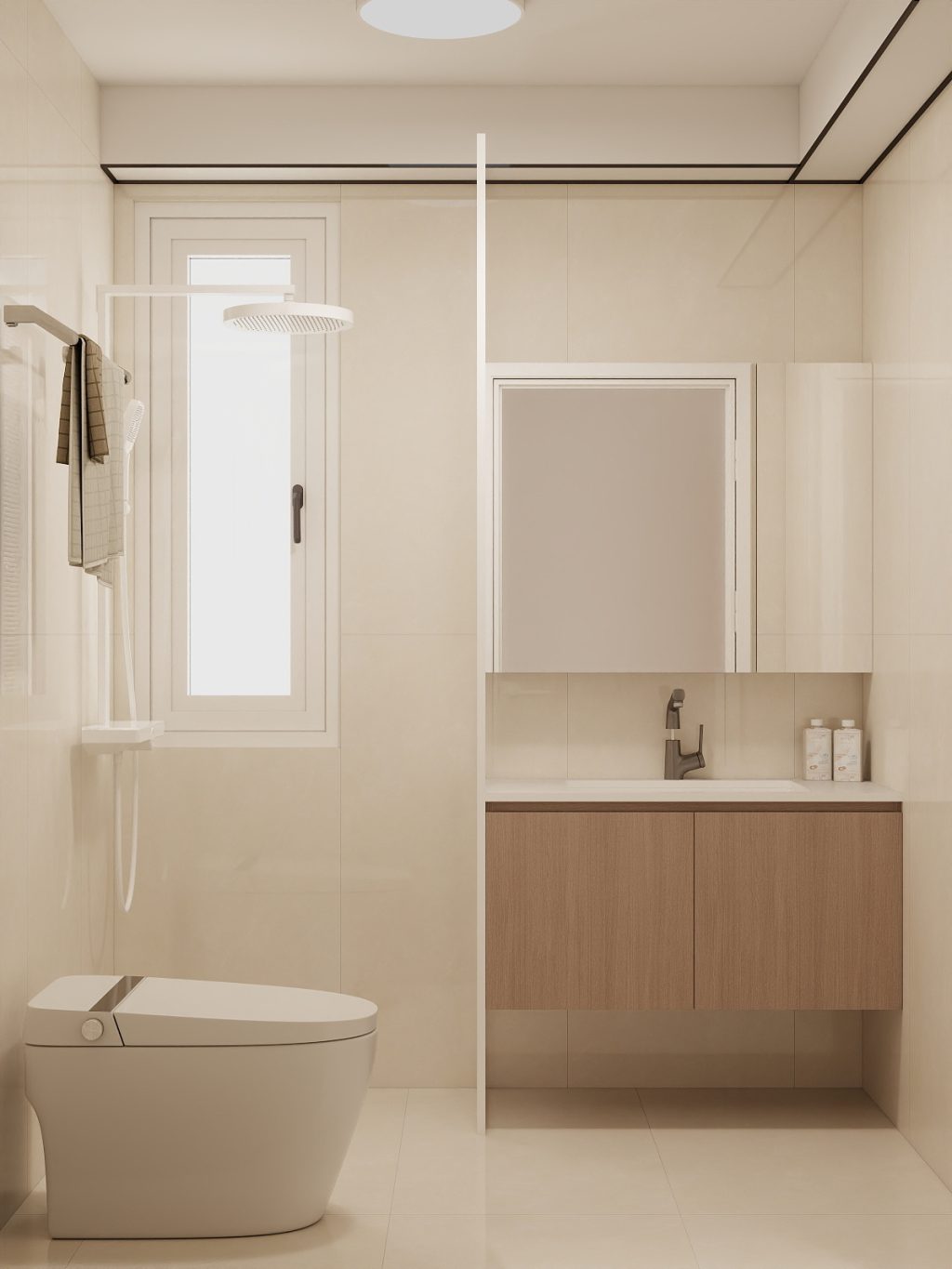 Common Bathroom Top & Bottom Cabinets (5 feet)