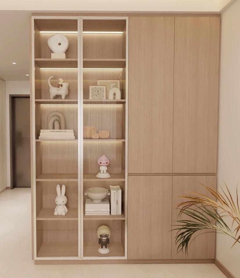Living Room Full Height Display & Storage Cabinet (6 feet)