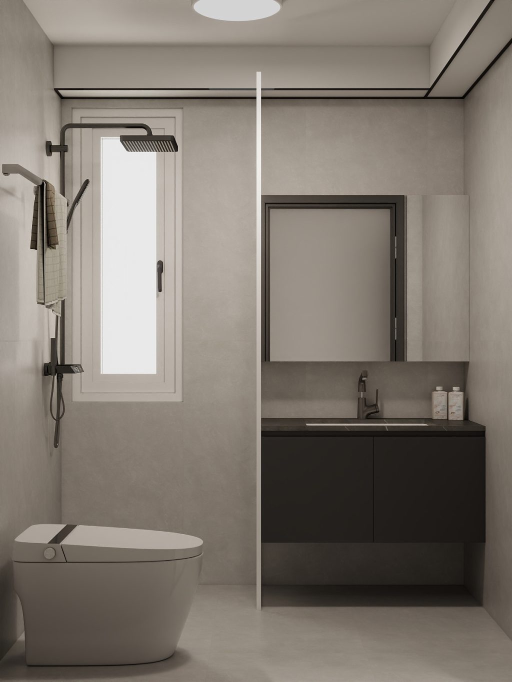 Common Bathroom Top & Bottom Cabinets (5 feet)