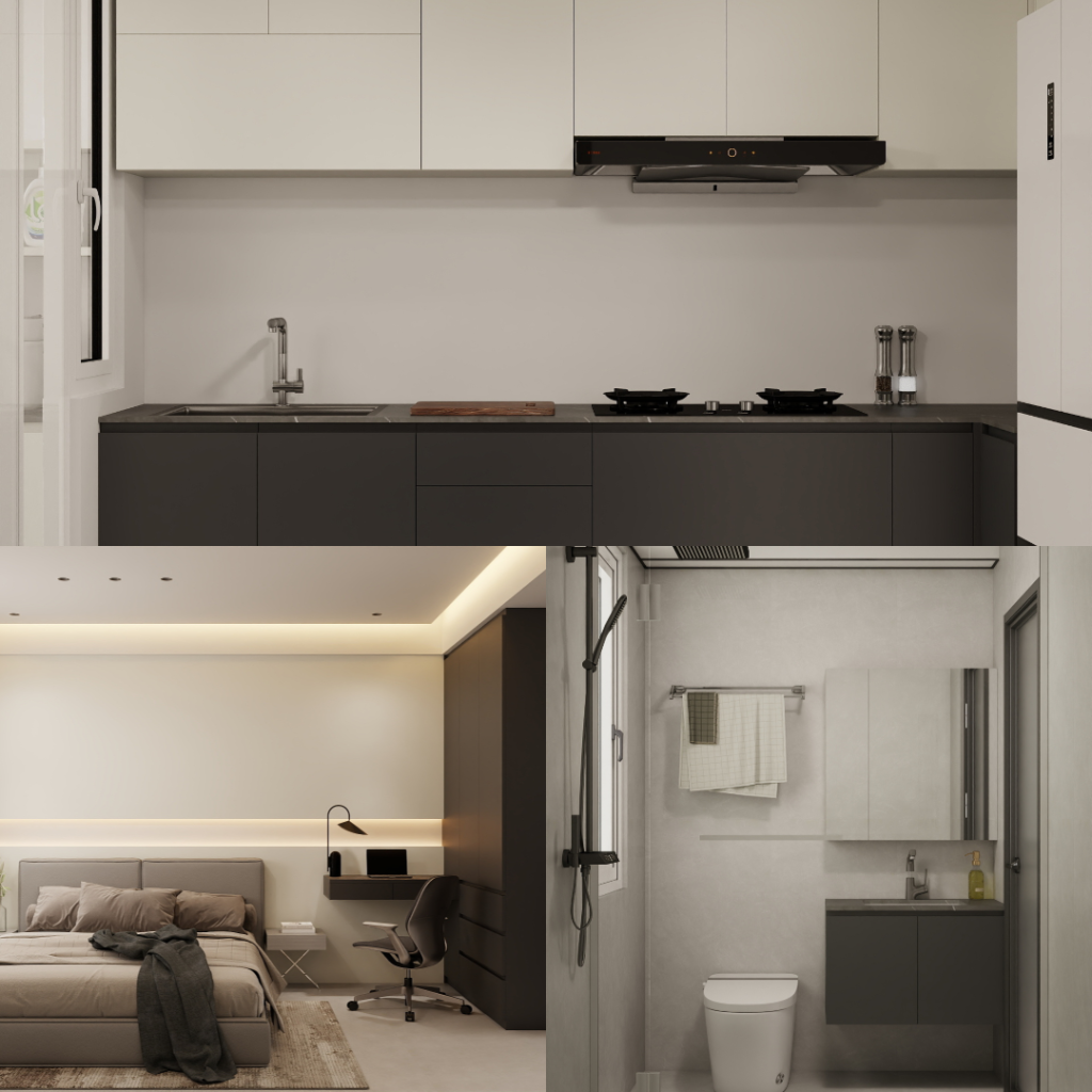 MacPherson Weave 4-Room Design C (Kitchen, Master Bedroom, and Bathroom Cabinets)