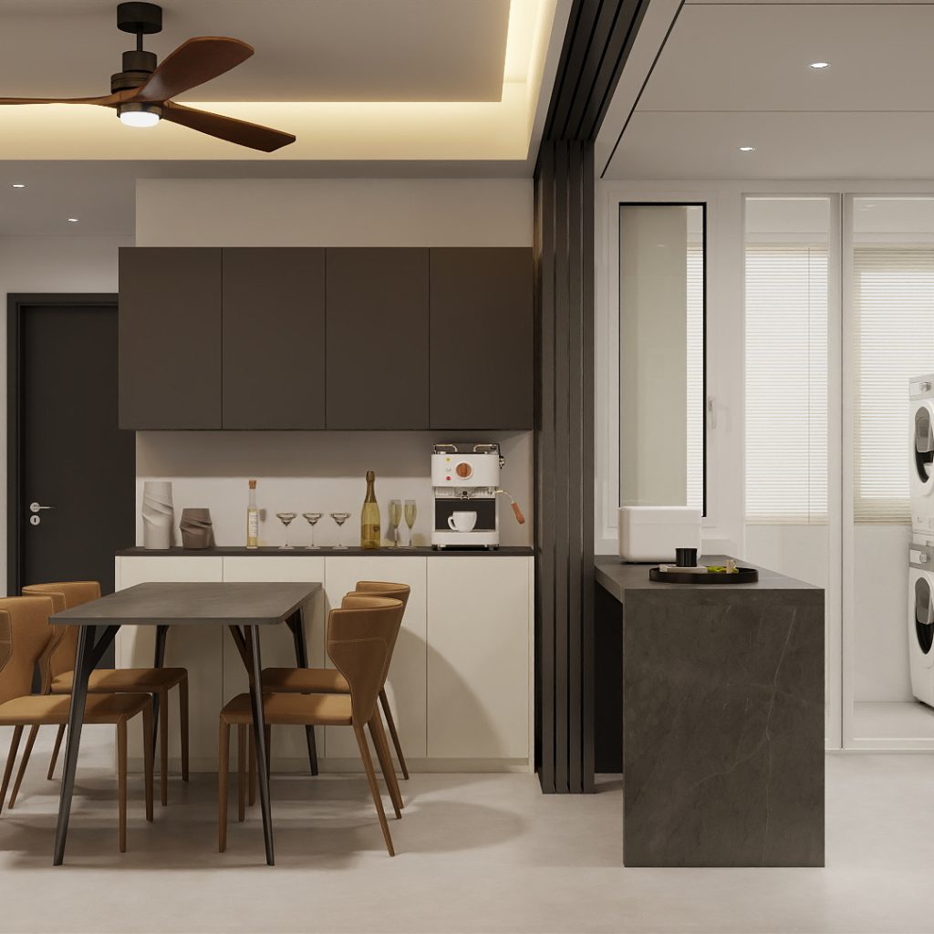 Kitchen Island with Sintered Stone  (6 feet)